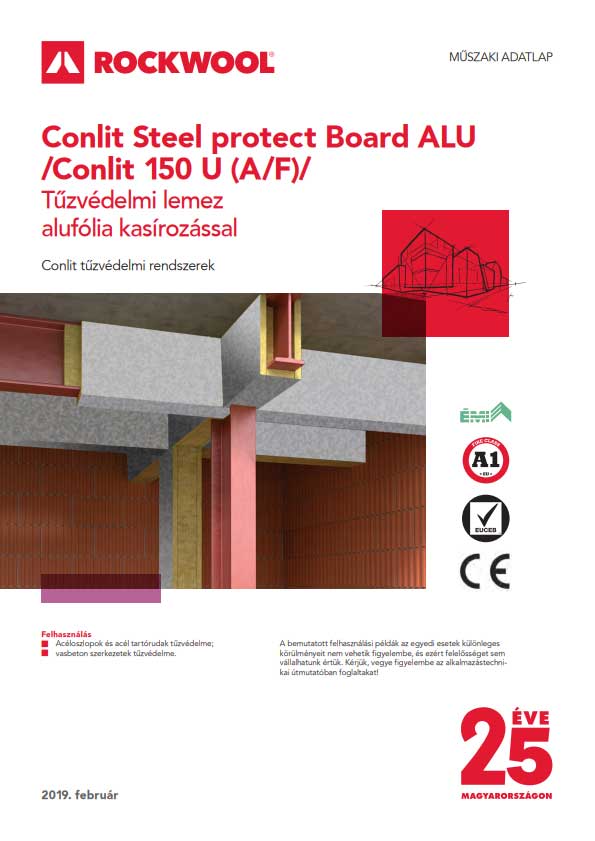 Rockwool Conlit Steel Protect Board Alu adatlap