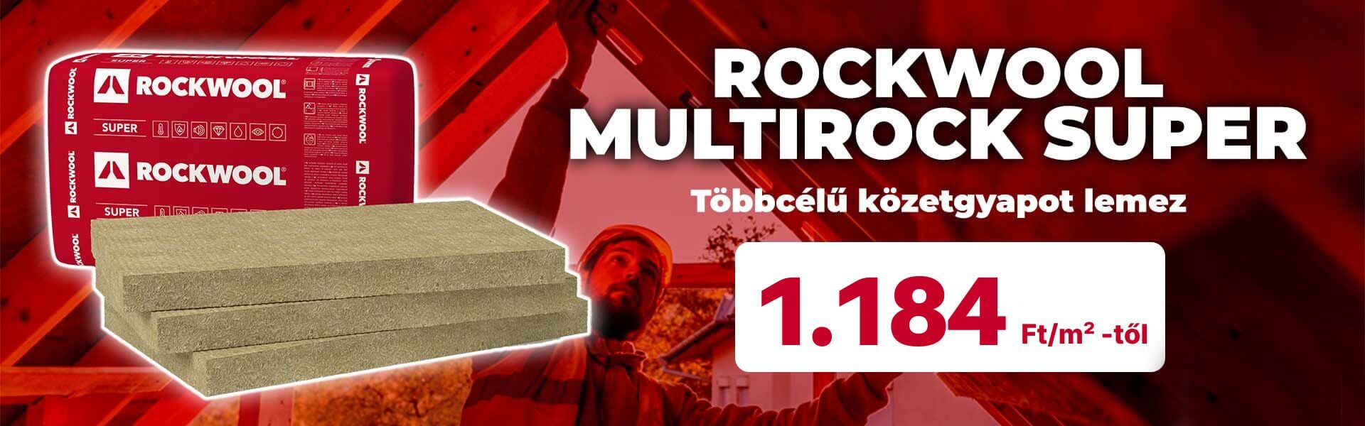 Rockwool  Multirock Super kőzetgyapot